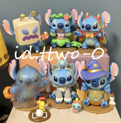 SF+ファンタジー+ホラー Figure DISNEY STITCH 4-Pack 6PCS/SET - Halloween Stitch Disney Lilo & Stitch Figure 4