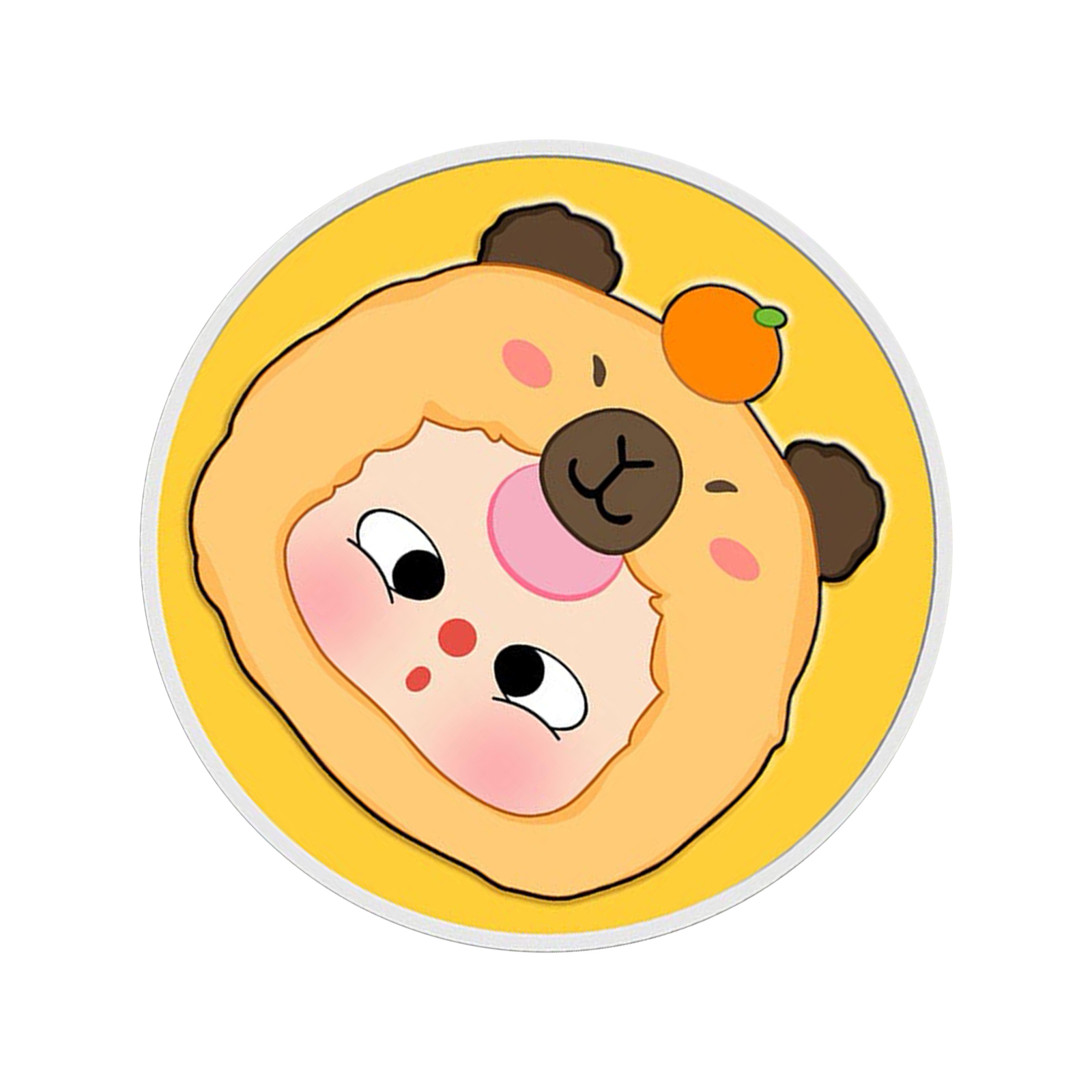 Commemorative Badge Alloy Commemorative Stamp Capybara Badge For Plush Toy Lover