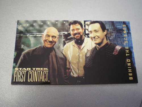STAR TREK FIRST CONTACT TRADING CARD BEHIND THE SCENES N. BS3 With friends...