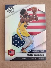 James Wiseman 2020-21 Mosaic National Pride Silver Holo Prizm Rookie RC #260 SP
