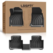 LASFIT Floor Mats for 2019-2026 Porsche Cayenne Floor Liners TPE 1st & 2nd Row