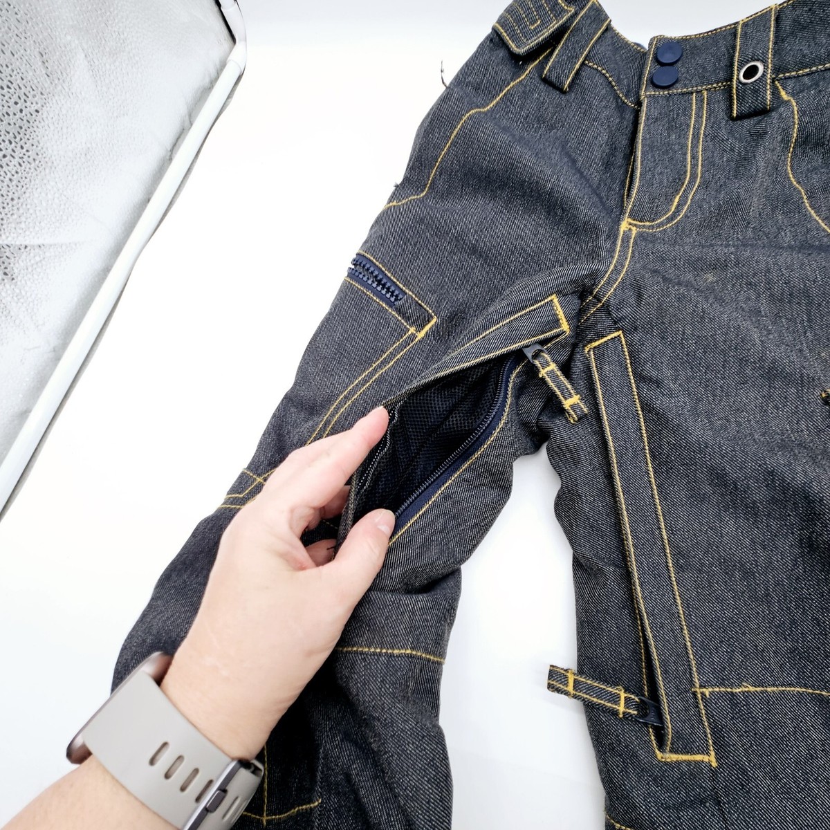 BURTON スノーボードウェア BOYS DENIM PT Burton Boys XS Dryride Cargo Denim Snowboarding Snow Pants Room To