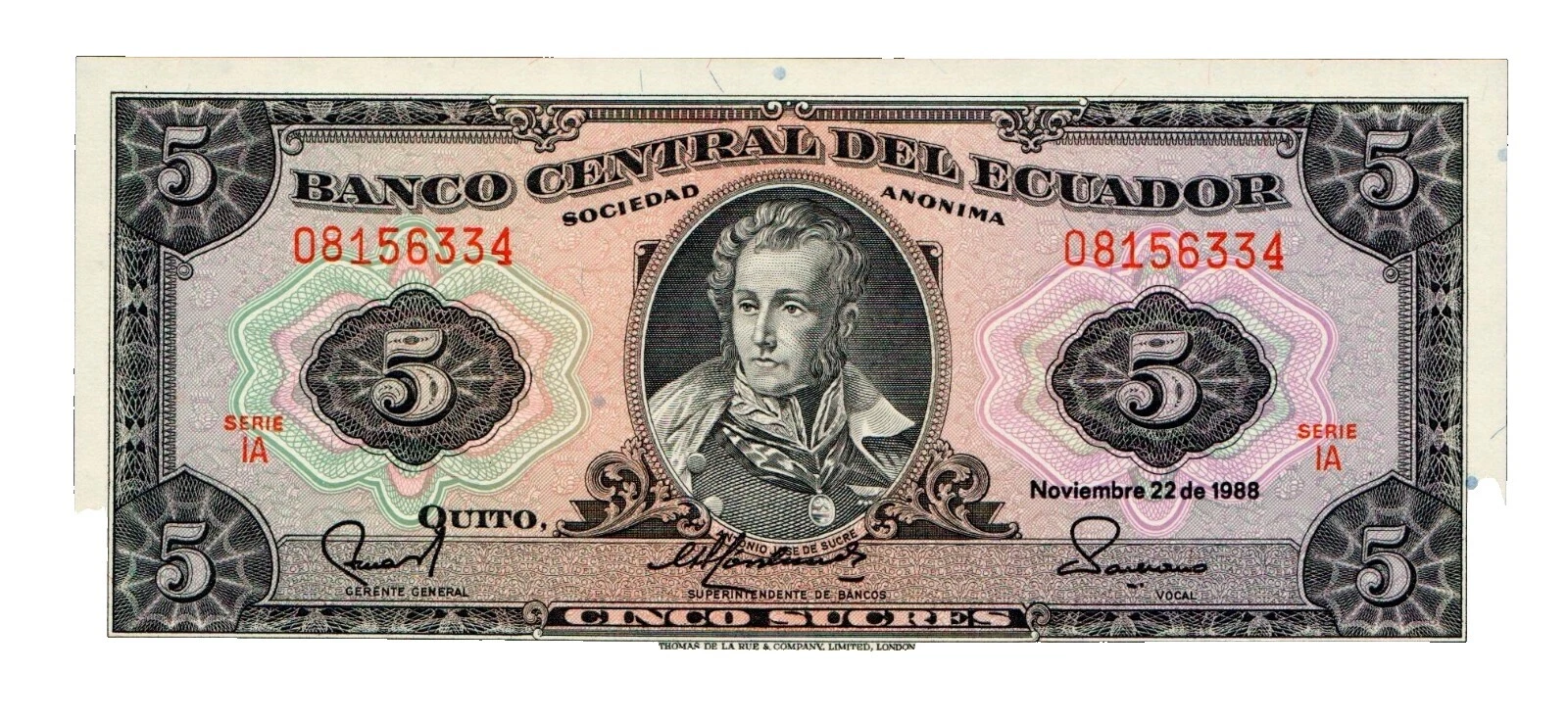 Uncertified 1988 South American Paper Money