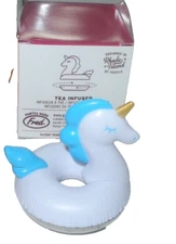 FRED FLOAT TEA UNICORN TEA INFUSER STAINLESS STEEL BOTTOM STAINER FILTER CUP