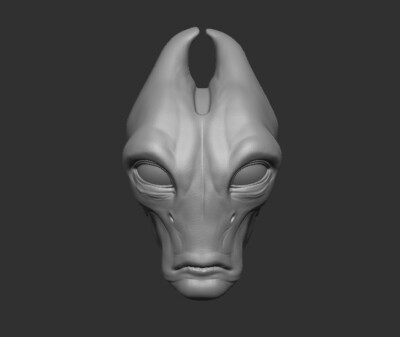 Salarian Mass Effect Alien Amphibian Citadel custom head for action figures