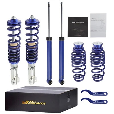MAXPEEDINGRODS Kit Suspension Combines Filetés for VW Golf 4 1J 1998-07 New Beetle Amortisseurs