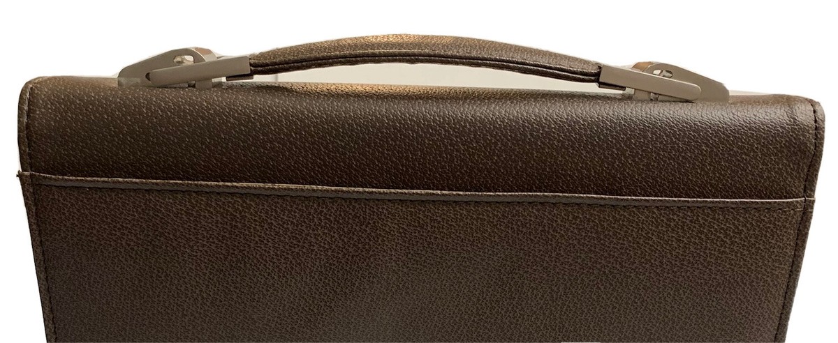 Giorgio Valenti Men's Business Bag w/Lock Never Used Expandable