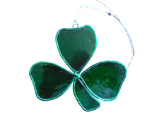 Shamrock Sun Catcher, glass