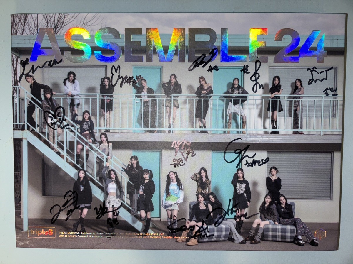 TRIPLE S [ASSEMBLE 24] ALL MEMBER AUTOGRAPHED SIGNED ALBUM | eBay