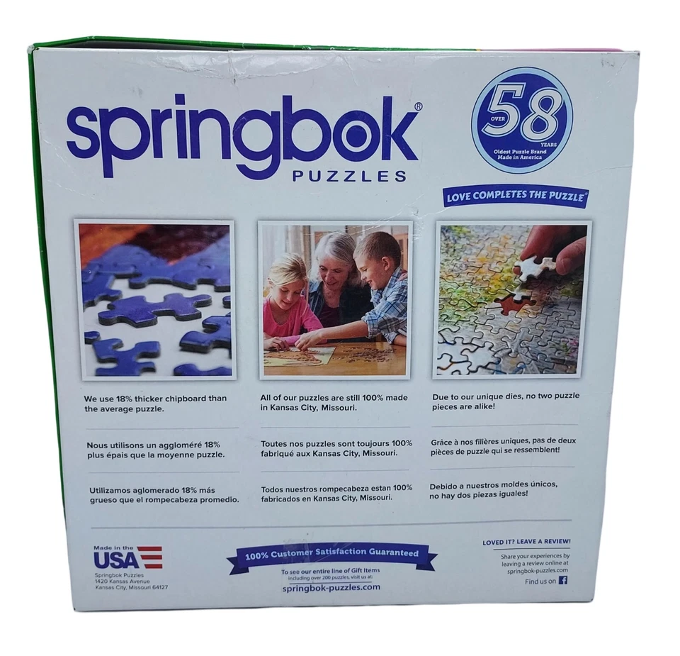 Springbok 1000 шт. пазл «Smoothie чаши» фрукты 24 X 30 полный - Изображение 2 из 3