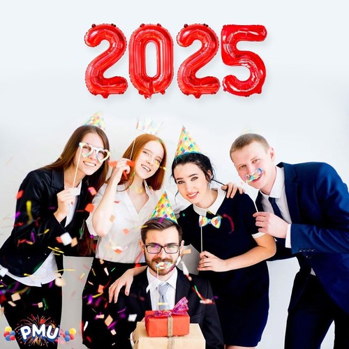 PMU New Year's Eve Party "2025" 16 & 40 in Number Mylar Balloons (4/pkg) Pkg/1 - Picture 27 of 73