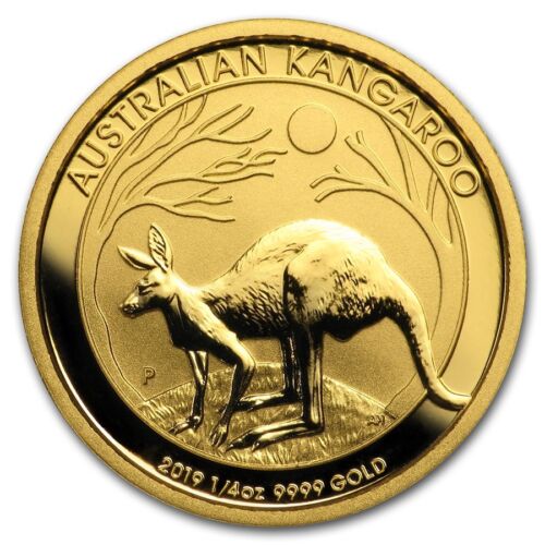 (4) CH/GEM BU 1/4 oz. 2019 $25 Gold Australian Kangaroo Coin 1/4 Ounce .9999 - Picture 1 of 2