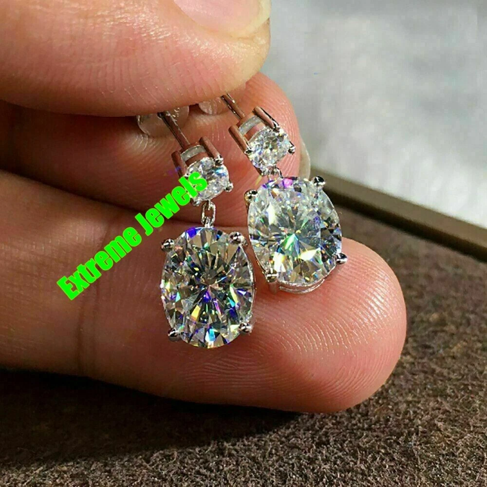 Fake diamond cheap dangle earrings