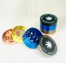 Small Grinder Shredders 30mm 4 Pieces Dry Herb Kitchen Spice Crusher Multicolour