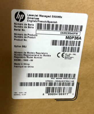 HP LaserJet Managed E60065X Laser Printer M0P36A NEW Sealed WARRANTY      