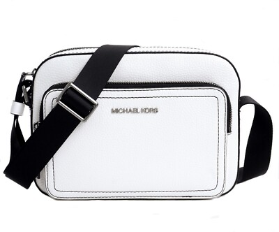 Michael Kors Tasche Umhängetasche Cooper  Zip EW Xbody Leder B.White neu