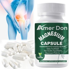 120Capsule Magnesium Glycinate 500mg High Absorption Improve Sleep Stress Relief