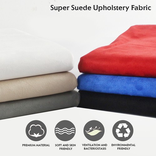 No Foam Back Synthetic Suede Materials Crafts Artwork Auto Interior Renovation - Picture 10 of 20