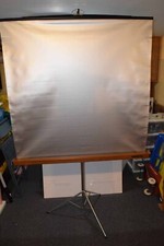 Vintage Knox Movie Mate 50 X 50 Tripod Silver Projection Screen Original Box EUC