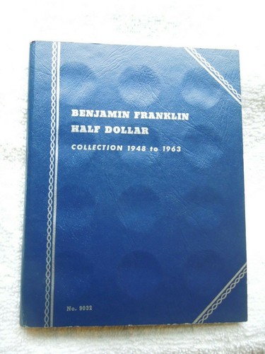VINTAGE WHITMAN ALBUM / FOLDER FOR FRANKILN HALF DOLLARS 1948-1963