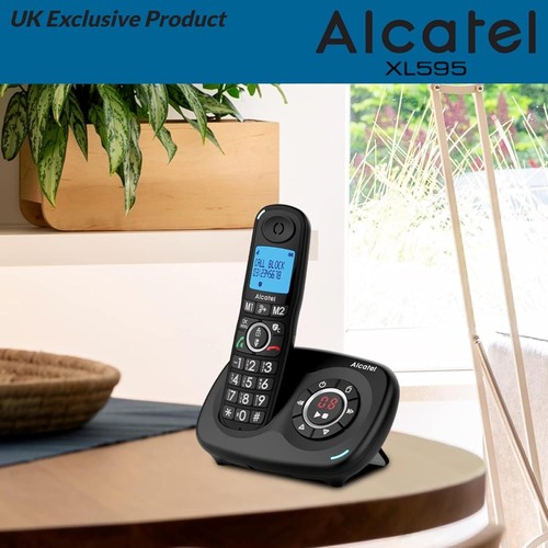 Alcatel XL595 Voz Inalámbrico Auricular Contestador Automático Grandes Teléfonos Fijos - Imagen 2 de 6