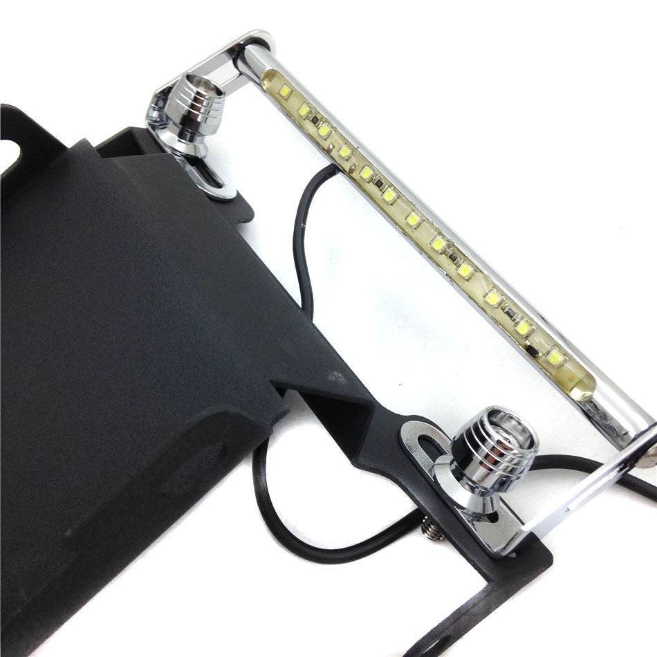 LED Fender Eliminator Tag Tidy Kit For 2006-2008 Yamaha FZ6 Fazer – Black W/ FZ6 Logo
