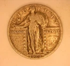 1928 Standing Liberty Silver Quarter RAW/Ungraded : VF Range: NO RESERVE