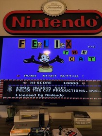 Felix the Cat Nintendo NES +Dustcover Tested Authentic CLEAN
