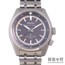 SEIKO Prospex Speedtimer Mechanical Black Stainless Steel Men's Watch SBDC217