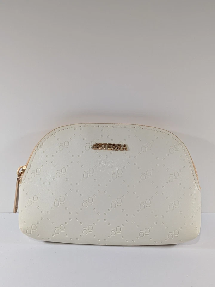 Estuche de almacenamiento de aceites esenciales doTERRA bolsa billetera bolsa de viaje bolsa con cremallera blanco crema Foto 3 de 4