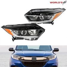 Headlights Halogen w/LED DRL Pair LH+RH For Honda HRV HR-V 2019 2021 Replacement