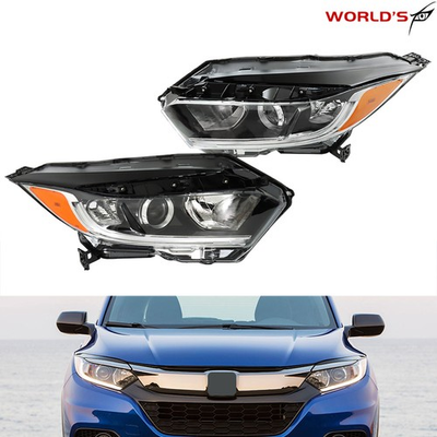 #ad #ad Headlights Halogen w LED DRL Pair LHRH For Honda HRV HR V 2019 2021 Replacement $147.28