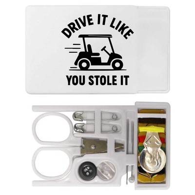 Mini-Reise-Nähset ''Golfwagen Motto'' (SE00041206)