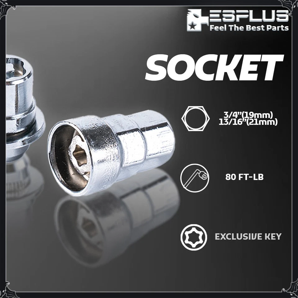 Juego de bloqueo de rueda de 24 piezas OEM M12x1,25 cromado apto para Nissan NP300/NV350/Pathfinder/Titanio Foto 4 de 4