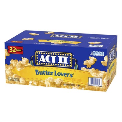 ACT II Butter Lovers Microwave Popcorn (2.75 oz., 32 pk.) Great Price