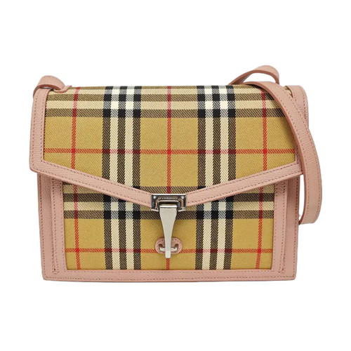 BURBERRY Macken Crossbody bags Cloth Brown Free Shipping | Duties Paid