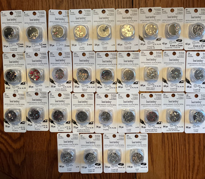Lot Of 31 Bead Landing Crystal Facets Various Types And Pieces Per Pack