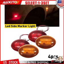 Led Lights For 99-10 Ford F350 F450 Amberred Side Fender Marker Dually Bed Sl Led Lights For 99-10 Ford F350 F450 Amberred Side Fender Marker Dually Bed Sl