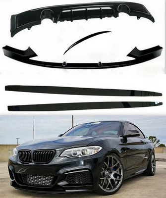 BMW 2 SERIES F22 F23 KIT M PERFORMANCE BODYKIT FRONT SPLITTER SPOILER DIFFUSER