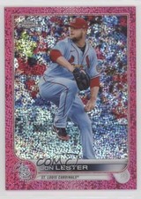 2022 Topps Chrome Magenta Speckle Refractor 181/350 Jon Lester #187 lz7