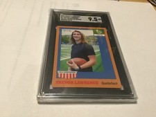 2021 Topps X Lawrence #1 Trevor Lawrence ‘55 All-American Orange /99 SGC 9.5