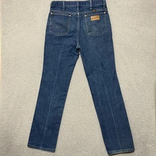 Vintage Wrangler Cowboy Cut Jeans Men 33x33 (Fit 32x32) Blue Slim Fit 936DEN