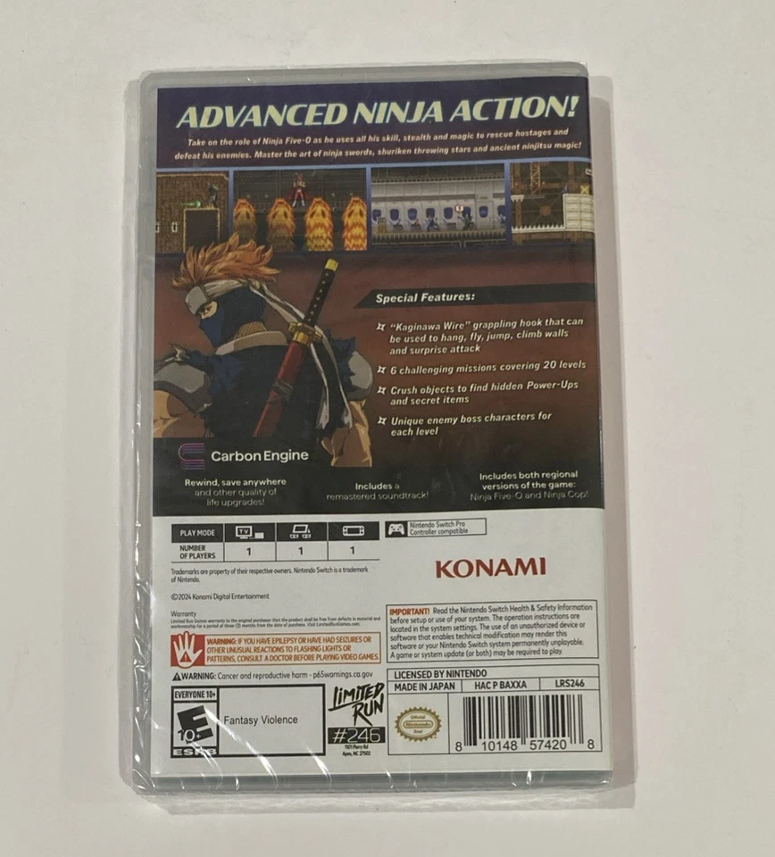 Ninja Five-O (Nintendo Switch) Brand New & Sealed! Free Shipping! - Image 2 of 2