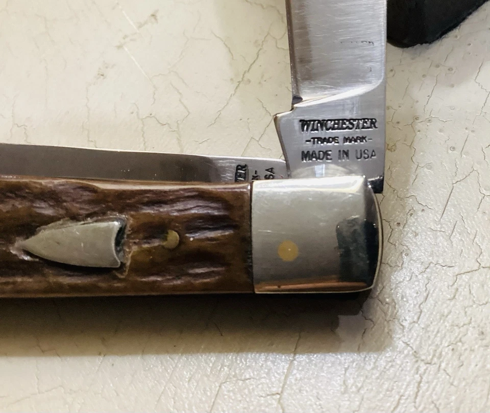 "ANTIGUO CUCHILLO TRAMPERO WINCHESTER 4"" BONITO" Foto 3 de 4