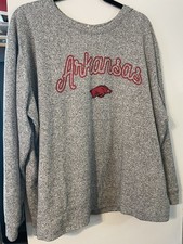 Arkansas Razorbacks NCAA Women s Soft Heather Gray Lightweight Sweatshirt Cozy