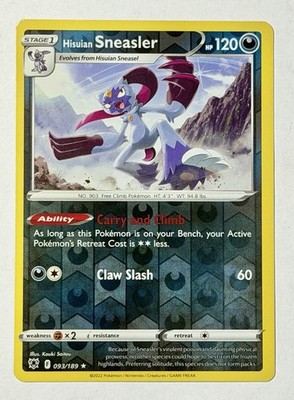 Pokémon TCG Hisuian Sneasler 093/189 2022 Sword&Shield: Astral Radiance SWSH10