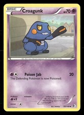Pokemon TCG Croagunk (65) Psychic Uncommon Boundaries Crossed 65/149 LP