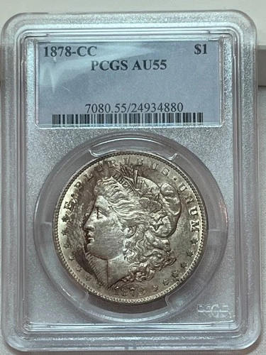1878-CC PCGS AU55 Morgan Silver Dollar Cert# 24934880
