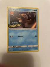 Carta Pokemon - Psyduck (Detective Pikachu timbrata) Promo Sole e Luna SM199 Holo