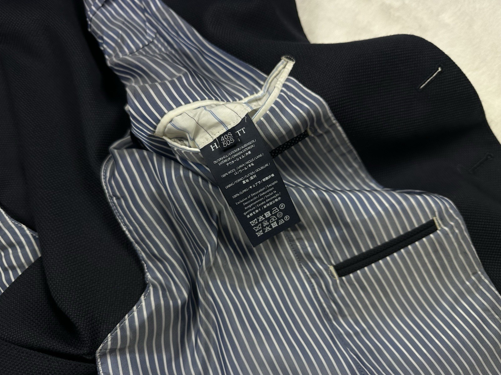 Hackett London Zero Gravity unlined wool blazer j… - image 6